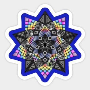 Colorful Flower Mandala Sticker